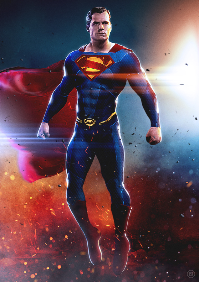 A concept of a redesigned suit for Superman.